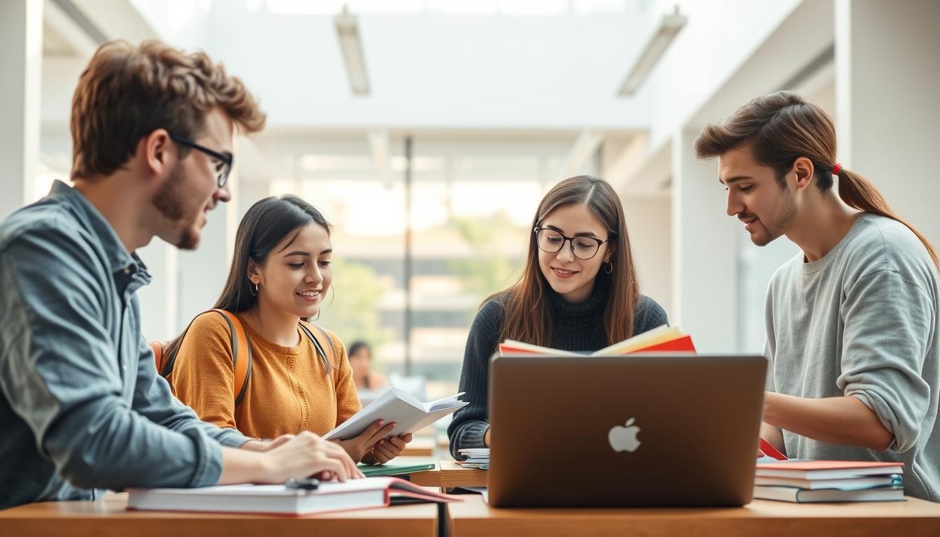 Student developing practical and academic skills